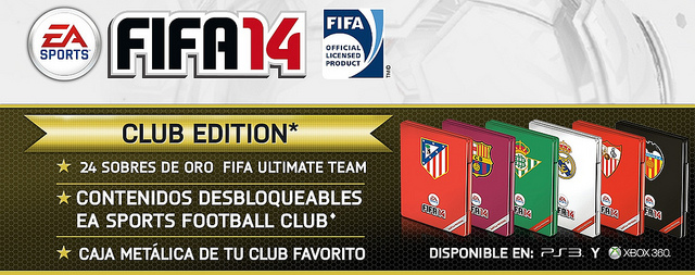 Anunciadas las Club Edition de FIFA 14 para PlayStation 3 y Xbox 360
