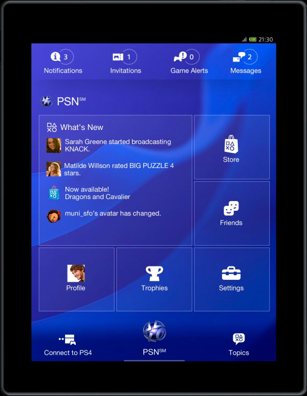 Sony presenta la nueva app PlayStation para smartphones