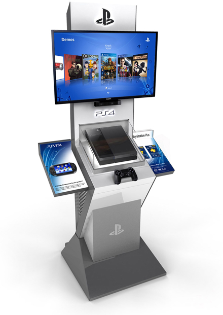 Estos son los quioscos de demostración de PS4