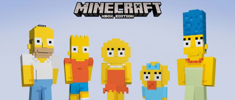El Pack “Los Simpsons” llega a Minecraft para Xbox en febrero